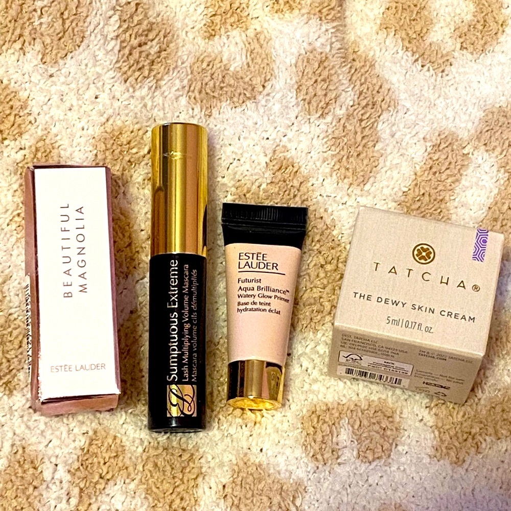Beauty Bundle 4 piece set Mascara, primer makeup, moisturizer